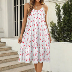 Heart Cherries Spaghetti Strap Dress