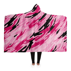 Pink-Camo Hooded Blanket - Ultra Soft & Cozy