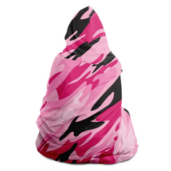 Pink-Camo Hooded Blanket - Ultra Soft & Cozy