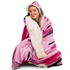 Pink-Camo Hooded Blanket - Ultra Soft & Cozy