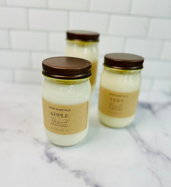 Hand-Poured Soy Wax Candle with Rose Gold Lid - 18oz | Natural, Vegan, Long Burn Time | Home Scape Candles