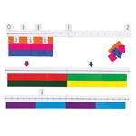 MAGNETIC FRACTION NUMBER LINE | Color-Coded Educational Set for Grades 3-5