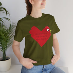 Chicken Love Unisex Jersey Short Sleeve Tee T-Shirt