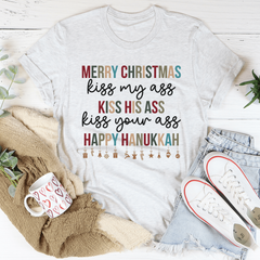 Merry Christmas Tee - Festive Holiday Shirt, 100% Soft Cotton, Made in USA