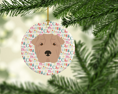 Shar Pei Christmas Ornament - Personalized Ceramic Dog Breed Holiday Decor