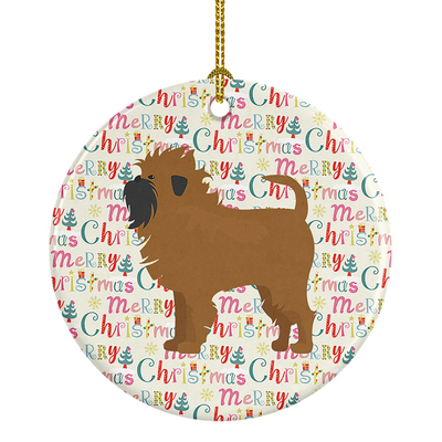 Affenpinscher Christmas Ornament - Personalized Ceramic Handcrafted Holiday Gift