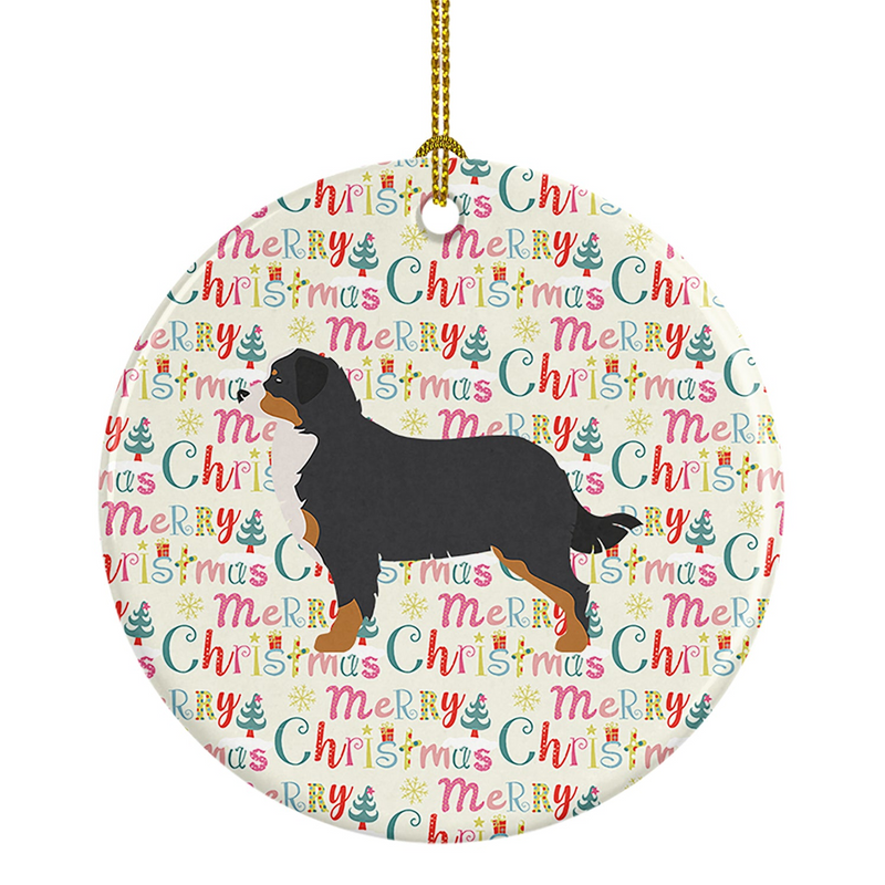 Bernese Mountain Dog Christmas Ornament - Festive Decor with Breed-Specific Artwork