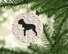 Cane Corso Merry Christmas Ceramic Ornament | Festive Dog Breed Christmas Décor - Personalized Holiday Charm