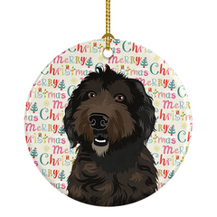 Doodle Chocolate #1 Christmas Ceramic Ornament - Personalized Holiday Decor Made in USA - Perfect Gift for Dog Lovers