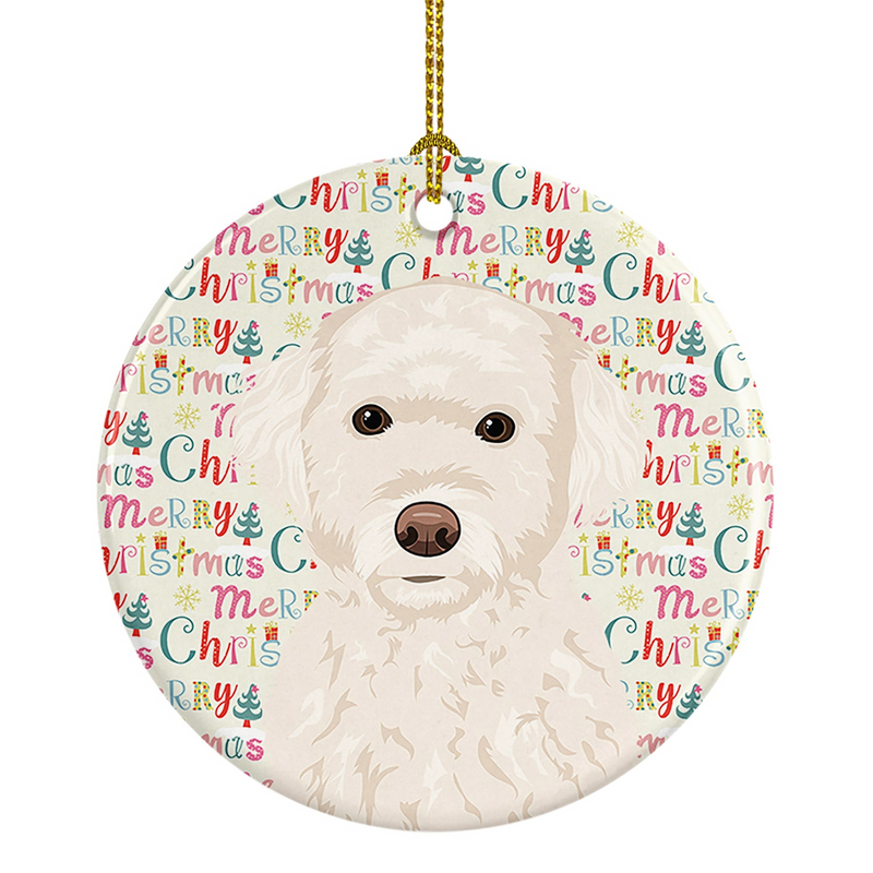 Doodle Cream #2 Christmas Ornament – Personalized Breed Specific Art, Holiday Decor