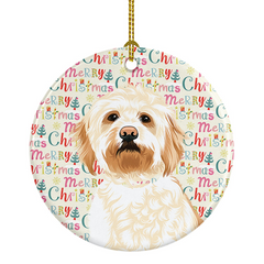 Doodle Red #2 Christmas Ceramic Ornament - Personalized Holiday Decor & Perfect Gift for Dog Lovers