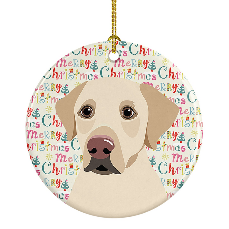 Labrador Retriever Yellow #3 Christmas Ceramic Ornament - Personalized & Festive Keepsake for Dog Lovers