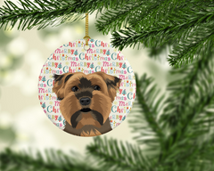 Yorkie Christmas Ornament - Personalized Yorkshire Terrier Holiday Decoration - Durable Ceramic, Gloss Finish