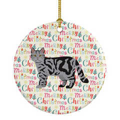 Scottish Straight Cat Christmas Ornament - Perfect Holiday Decoration for Cat Lovers