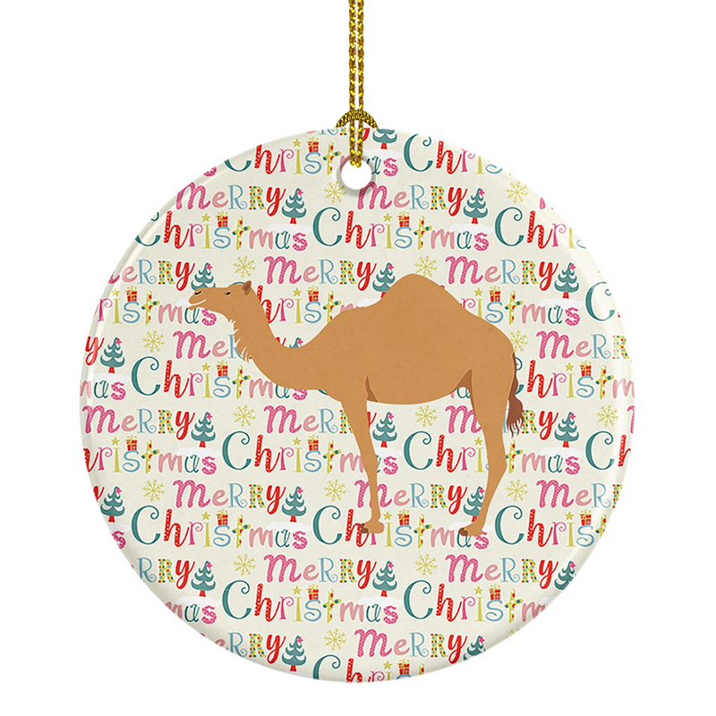 Arabian Camel Dromedary Christmas Ceramic Ornament - Festive Tree Decoration for a Unique Holiday Touch