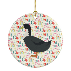 Blue Swedish Duck Christmas Ornament - Personalized Holiday Decor - Full-Color Artwork - Made in USA