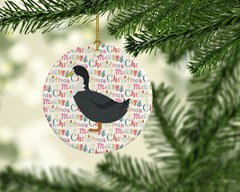 Blue Swedish Duck Christmas Ornament - Personalized Holiday Decor - Full-Color Artwork - Made in USA