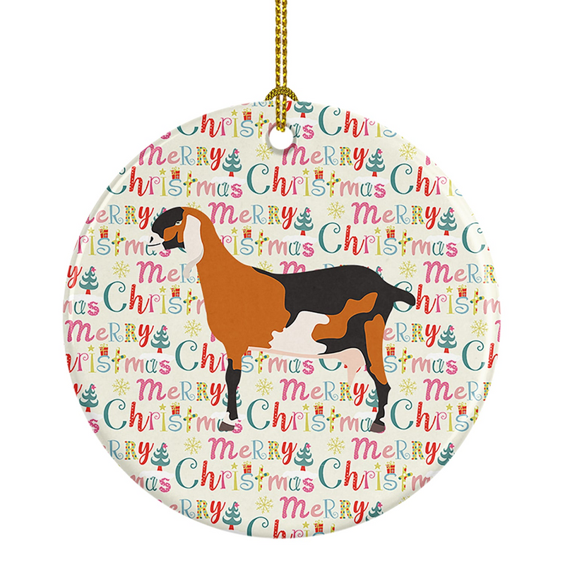 Anglo-Nubian Goat Christmas Ornament - Personalized Ceramic Holiday Decor | Caroline's Treasures