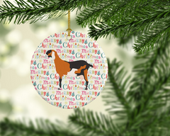 Anglo-Nubian Goat Christmas Ornament - Personalized Ceramic Holiday Decor | Caroline's Treasures