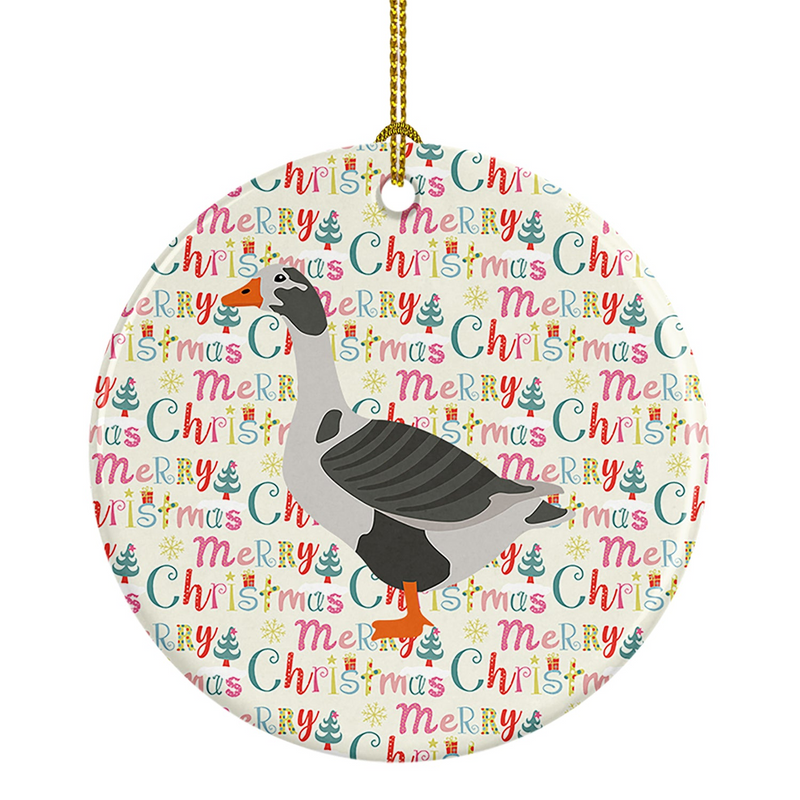 West of England Goose Christmas Ceramic Ornament – Festive Tree Decoration with Personalized Touch