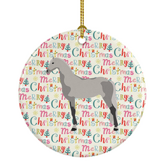 Orlov Trotter Horse Christmas Ceramic Ornament – Personalized Holiday Decor