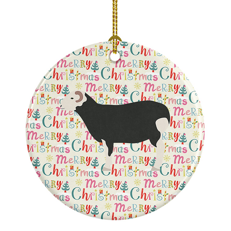 Herwick Sheep Christmas Ceramic Ornament - Personalized Festive Holiday Decoration