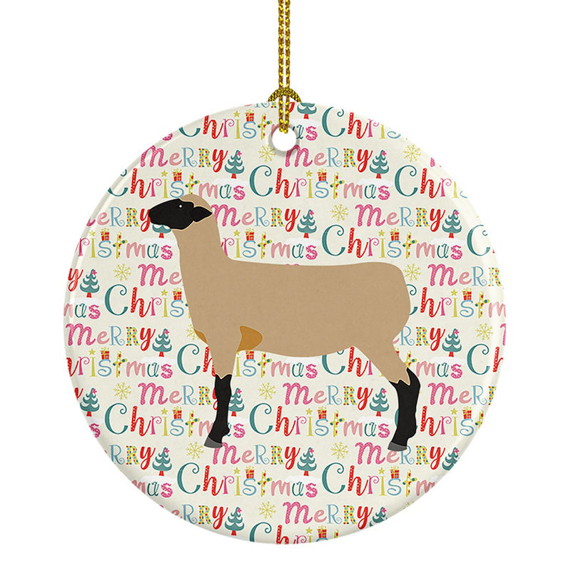 Hampshire Down Sheep Christmas Ceramic Ornament – Personalized Holiday Decor | Caroline's Treasures Collection