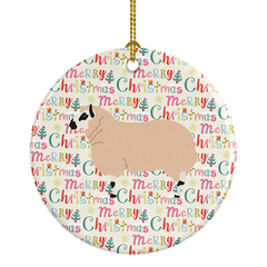 Personalized Kerry Hill Sheep Christmas Ornament - Ceramic Holiday Decor