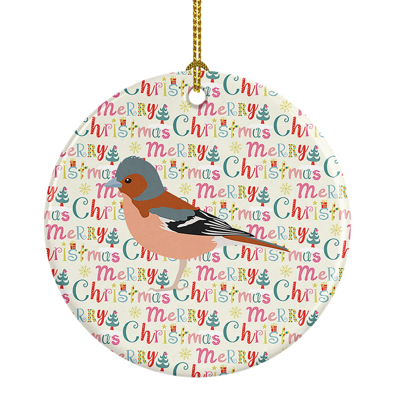 Finch Christmas Ceramic Ornament – Personalized & Vibrant Holiday Decor