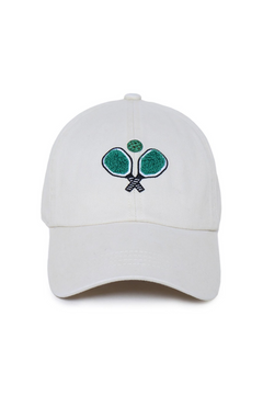 Chenille Pickleball Cap - Cozy, Stylish, & Adjustable Cotton Hat with Embroidered Pickleball Design for Sports Enthusiasts