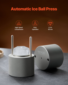 Ice Diamond Press Ice Ball Maker 2.4" - Premium Diamond Ice Press Kit for Whiskey & Cocktails