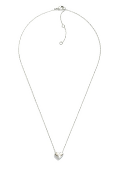 Charming Petite Puffy Heart Necklace - 14K Gold Plated, Elegant & Versatile Jewelry