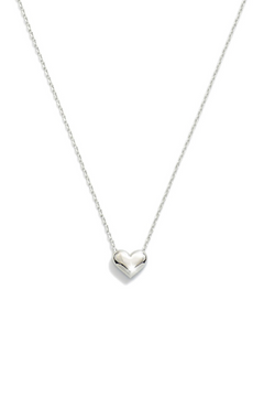 Charming Petite Puffy Heart Necklace - 14K Gold Plated, Elegant & Versatile Jewelry