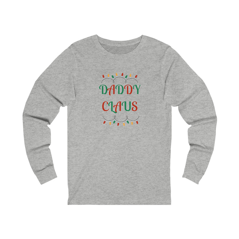 Daddy Claus Mens Christmas Jersey Long Sleeve Tee