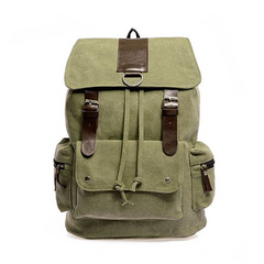 Back To Campus Canvas Backpack - Stylish and Functional in 4 Colors