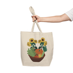 Farmers Market Shopping Tote Bag Market Bag or Vegetables Flowers Farm Stand