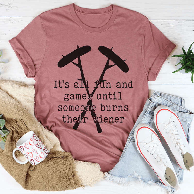 It's All Fun And Games Camping Tee - Unisex Jersey Short Sleeve T-Shirt