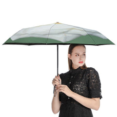 White Rose Auto Umbrella with Anti-UV Coating