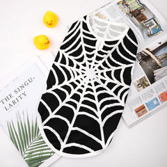 Spider Web Halloween Mesh Pet Tank Top Vest