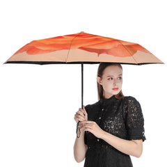 Orange Rose Auto Umbrella with Anti-UV Coating