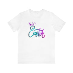 Easter Bunny Neon Balloon Unisex Jersey Short Sleeve Tee gift for Easter t-shirt