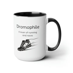 Dromophile Runner Two-Tone Coffee Mugs, 15oz