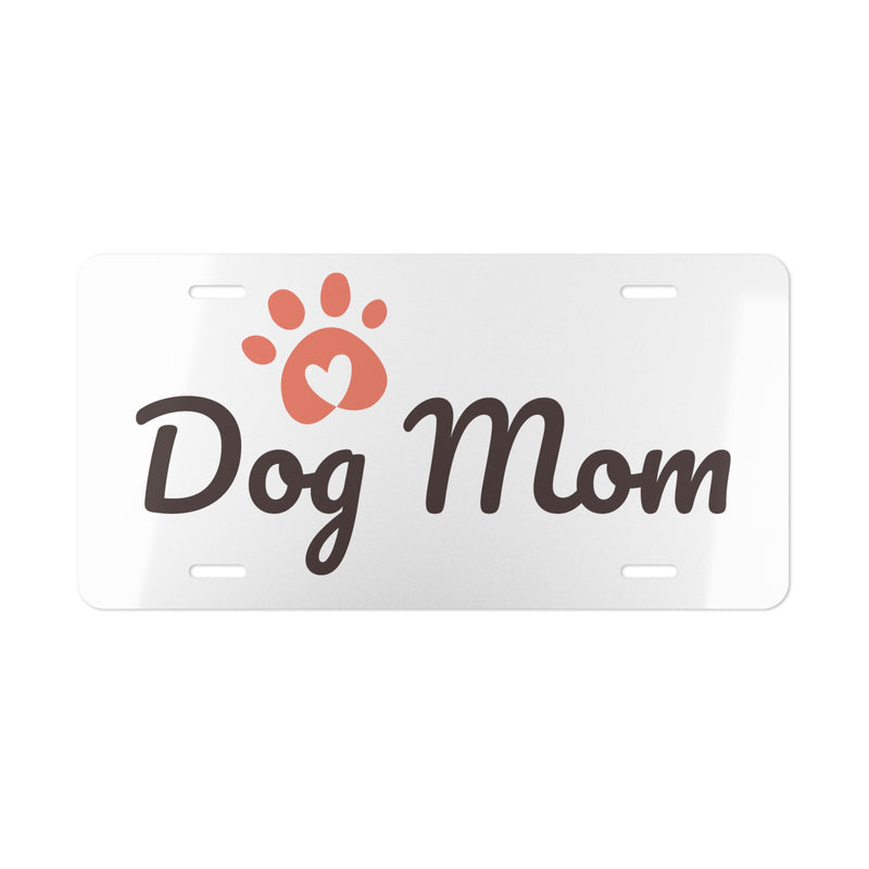 Dog Mom Vanity Plate License Plate