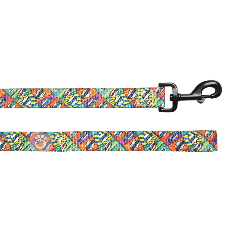 GF PET® Comic Book Dog Leash - Fun, Stylish, and Durable Nylon Leash for Your Pet