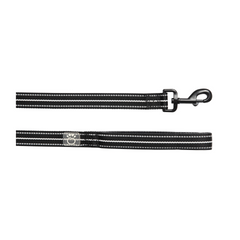 Reflective Dog Leash - Black | Durable Nylon Leash with High-Visibility Reflective Design