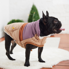 Retro Puffer - Sand Dog Coat | Fashionable & Warm | GF PET Elasto-FIT