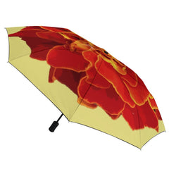 Orange Marigold Auto Umbrella with Anti-UV Coating