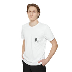 Lion T-shirt Cotton Unisex Pocket T-shirt Men's Women's T-shirt with pocket White