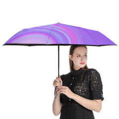 Pink and Purple Swirl Automatic Umbrella with Anti-UV Coating