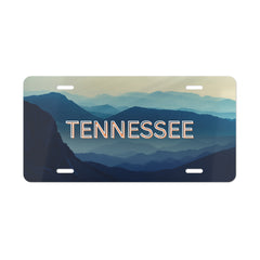 Tennessee State Mountains Car Vanity Plate gift for someone who lives or lived in TN state